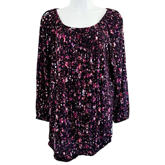 Daisy Fuentes Scoop Neck Top - Picture 1 of 8